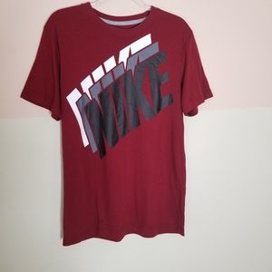 Nike red, black, gray and white t-shirt-sz. L